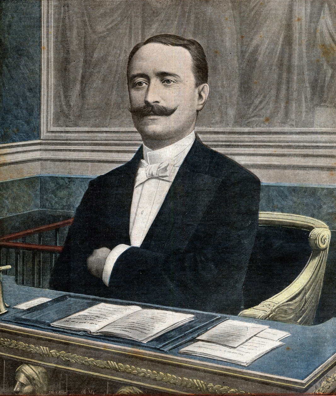 Paul Deschanel (1855-1922), nowy prezes Izby Deputowanych - Pierwsza strona gazety „Le Petit Journal” 26 czerwca autorstwa French School