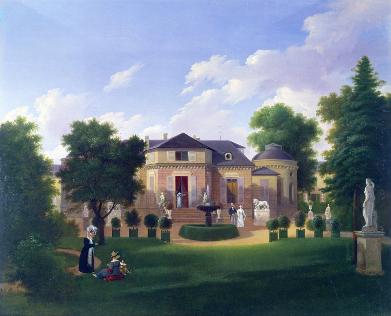 Pawilon Folie-Beaujon w Paryżu, ok. 1830 autorstwa French School