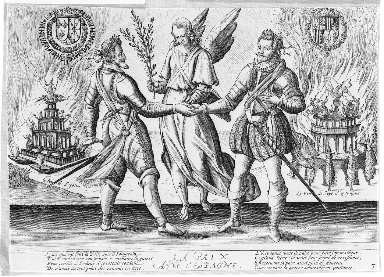Pokój z Hiszpanią, 1598 autorstwa French School