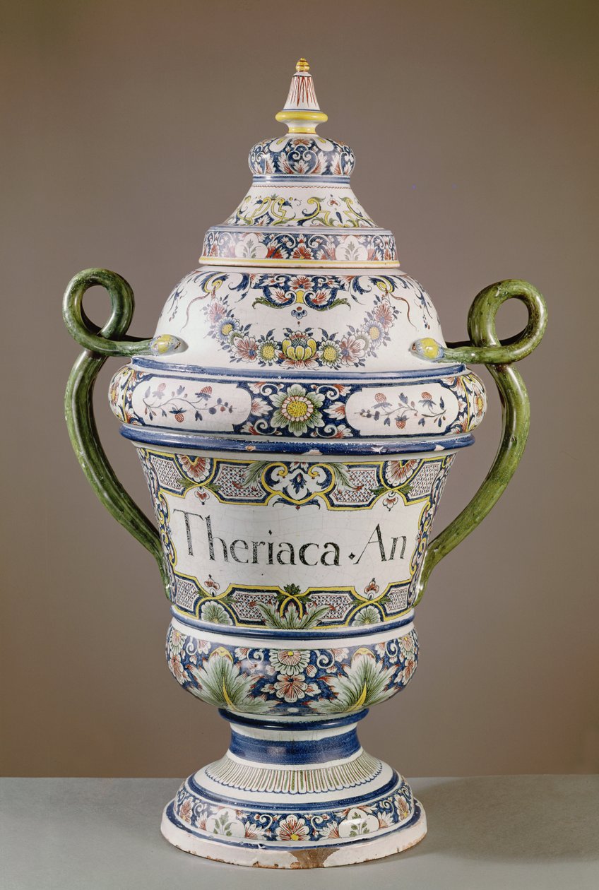 Słoik farmaceutyczny (ceramiczny) autorstwa French School