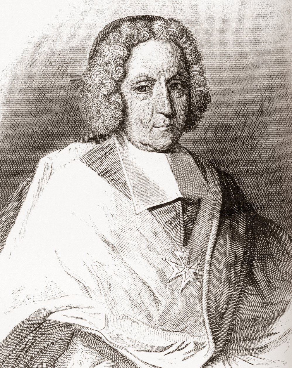 Пьер-Пол Герин де Тенчин, 1679-1758. Францын сүм хийд, Эмбрун, Лионы хамба, кардинал. Les Heures Libres-ээс 1908.poli хэвлэгдсэн autorstwa French School