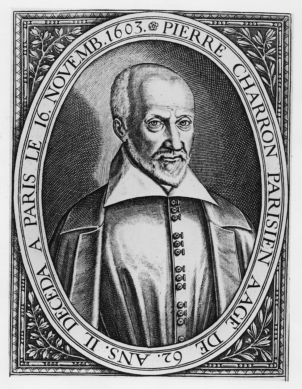 Pierre Charron (Grawerowanie) autorstwa French School