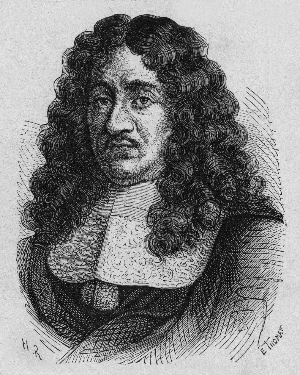 Pierre Paul Riquet (1609? -1680) francuski biznesmen był pionierem w zakresie praw pracowniczych, zaprojektował i sfinansował Kanał Południowy, grawerując autorstwa French School