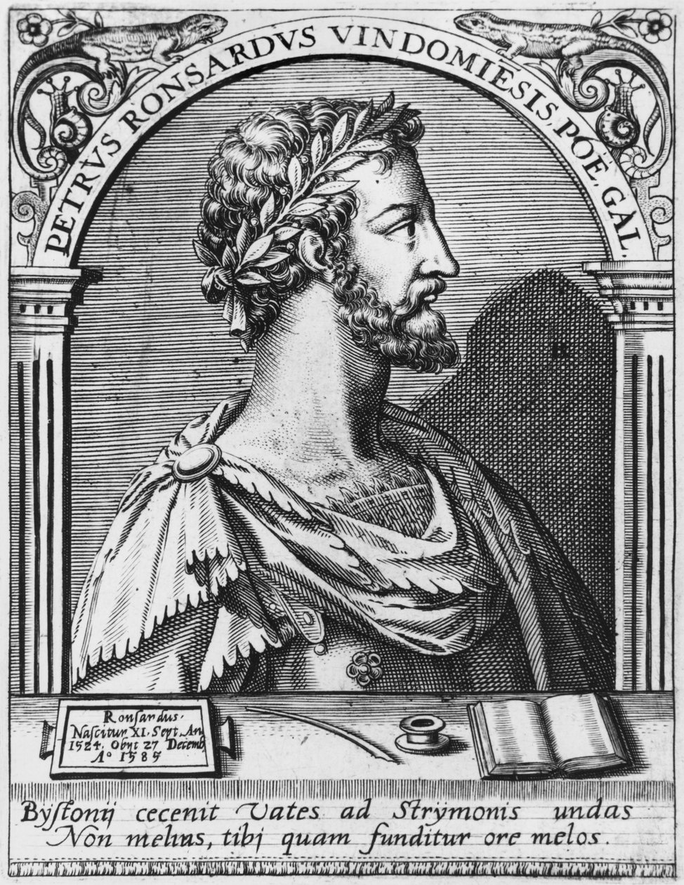 Pierre de Ronsard (1524-85) autorstwa French School