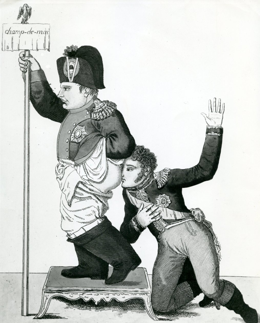 Szczypanie w nos - Deklaracja Neysa, Przysięgam, że pachnie fioletem, 1815 autorstwa French School