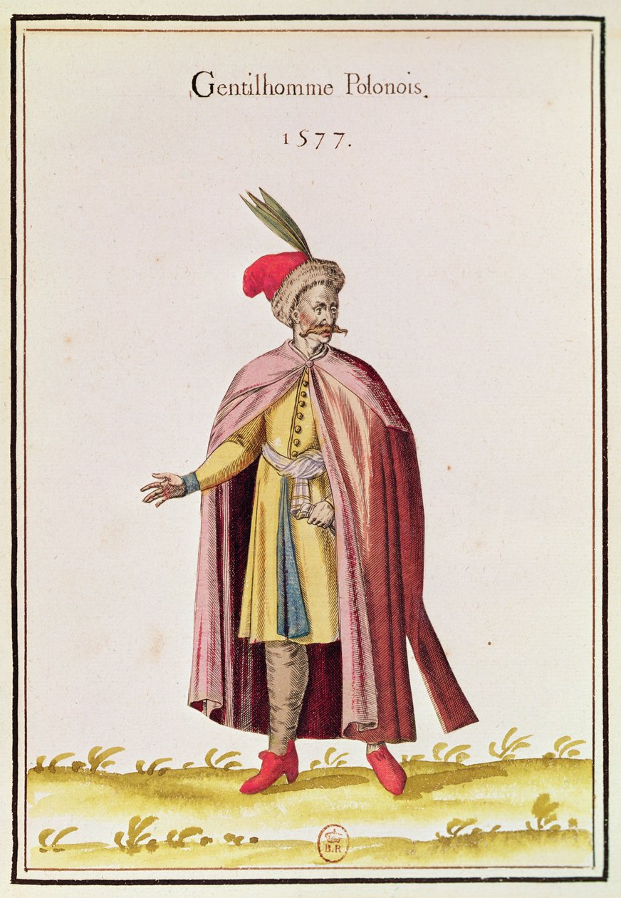 Szlachcic polski, 1577 (kolororyt) autorstwa French School