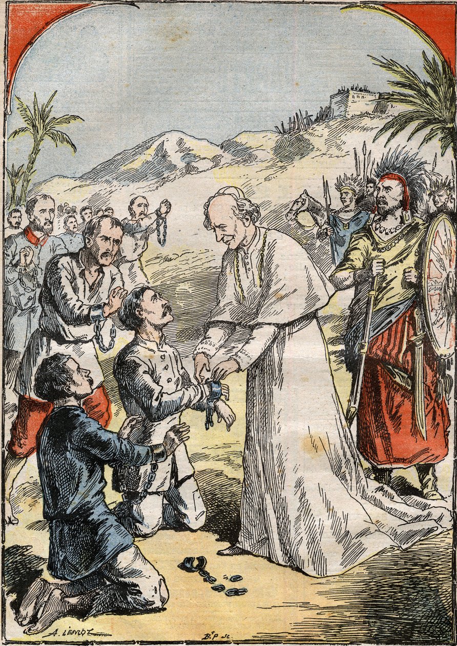 Papież Leon XIII (Leo XIII, Gioacchino Pecci autorstwa French School