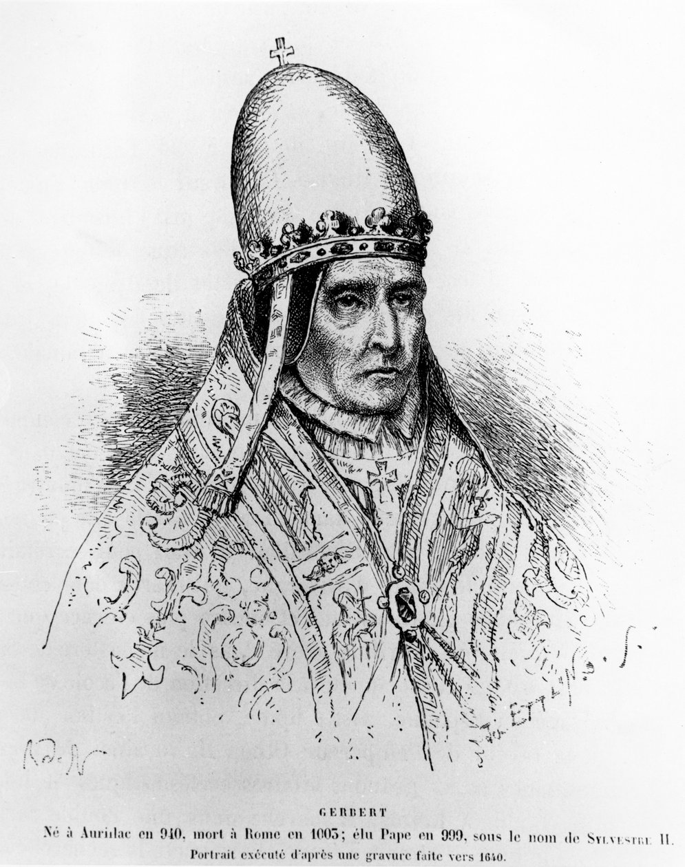 Papież Sylwester II autorstwa French School