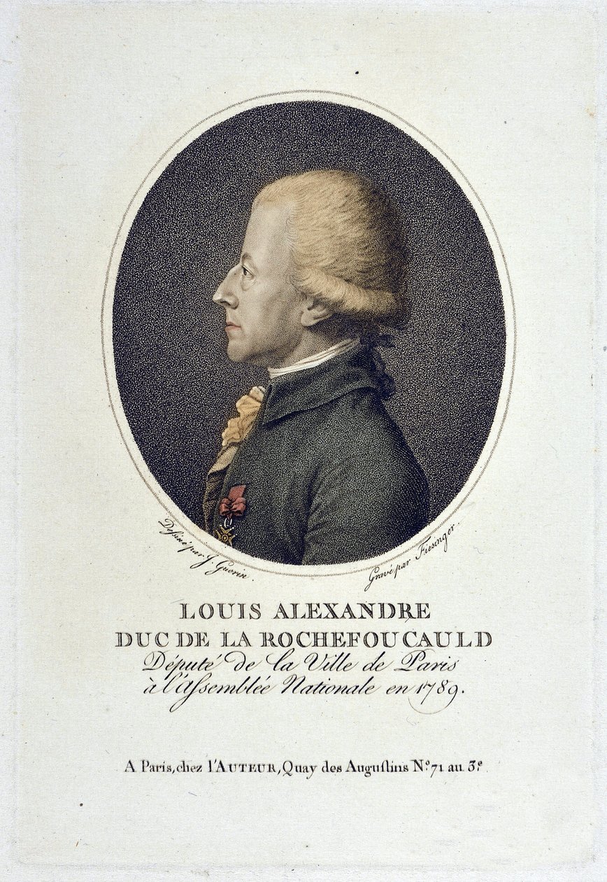 Portret Louis Alexandre de la Rochefoucauld, książę Enville (D