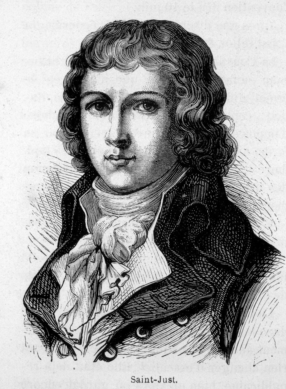 Portret świętego Justa (Saint-Just autorstwa French School