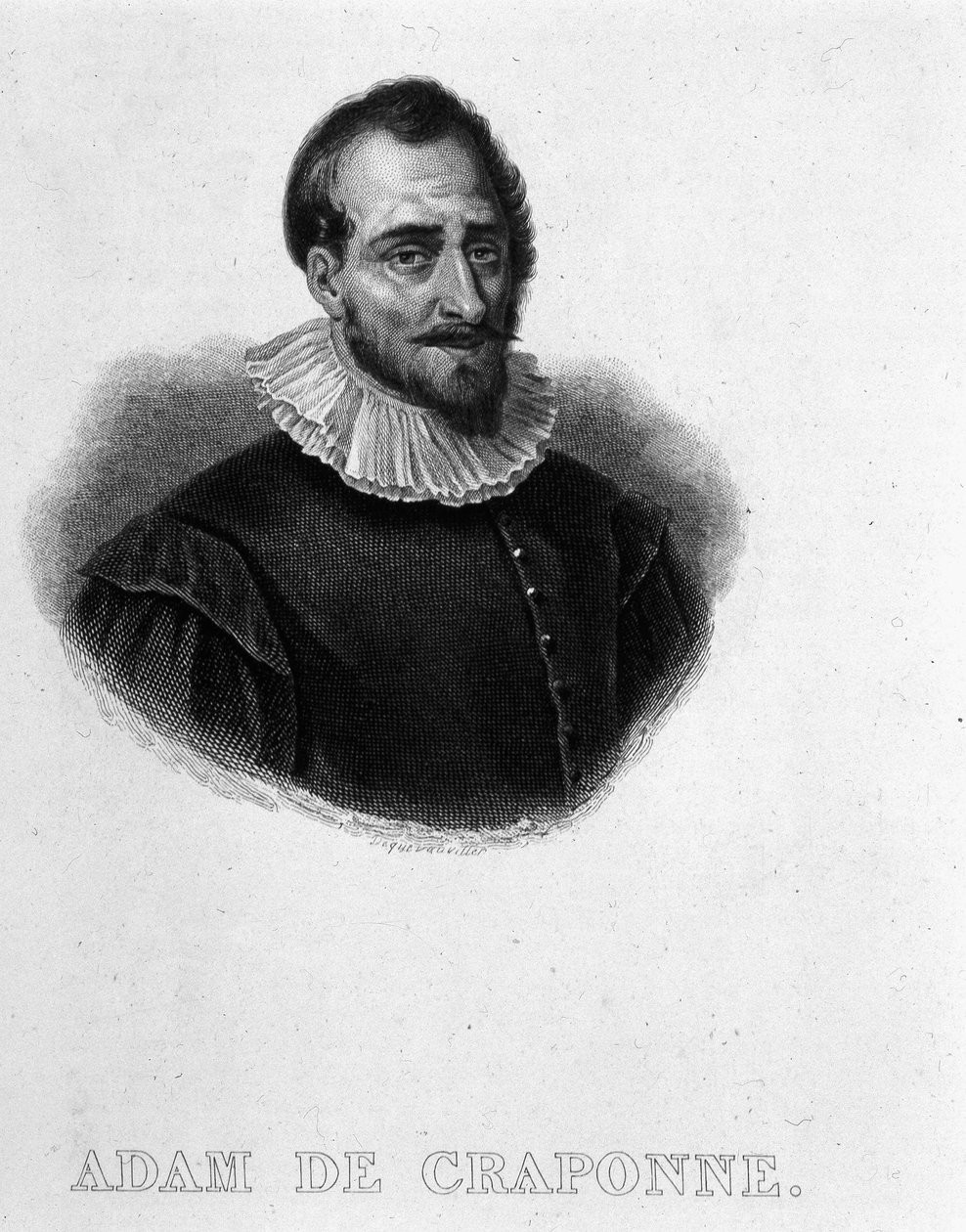 Portret Adama de Craponne, francuskiego inżyniera (1527-1576) autorstwa French School