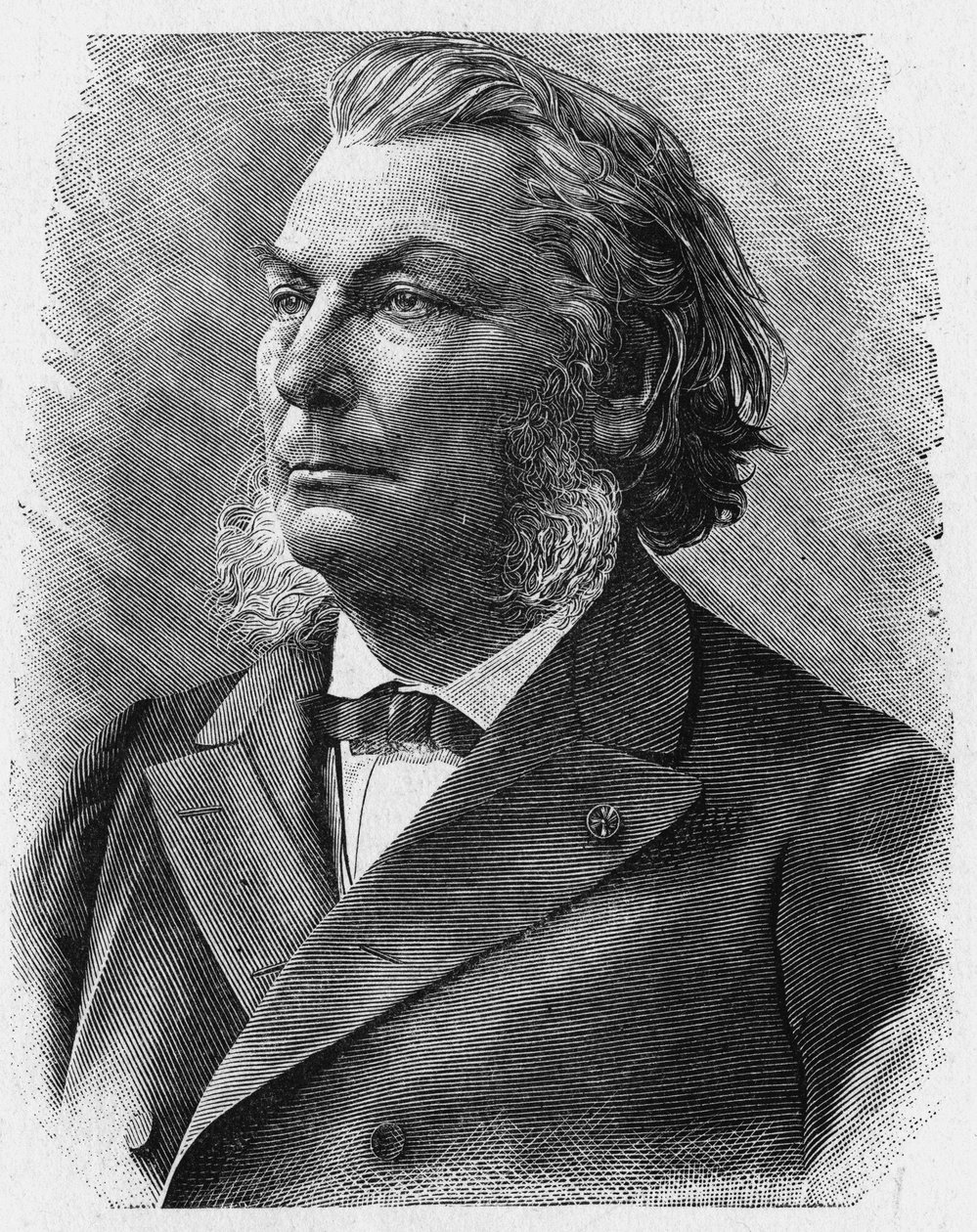 Portret admirała Moucheza (1821 - 1892) - w „Albumie nauki”; wybitni uczeni; Wielkie odkrycia”” 1896. autorstwa French School