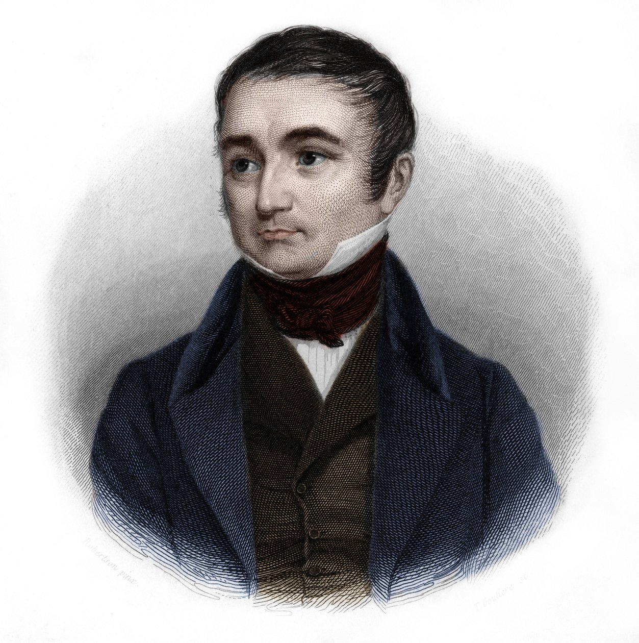 Portret Adolphe Thiers (1797-1877), francuskiego polityka i historyka. w „Księdze mówców” Louisa de Cormenina Timona. 1842. Kolekcja prywatna. autorstwa French School