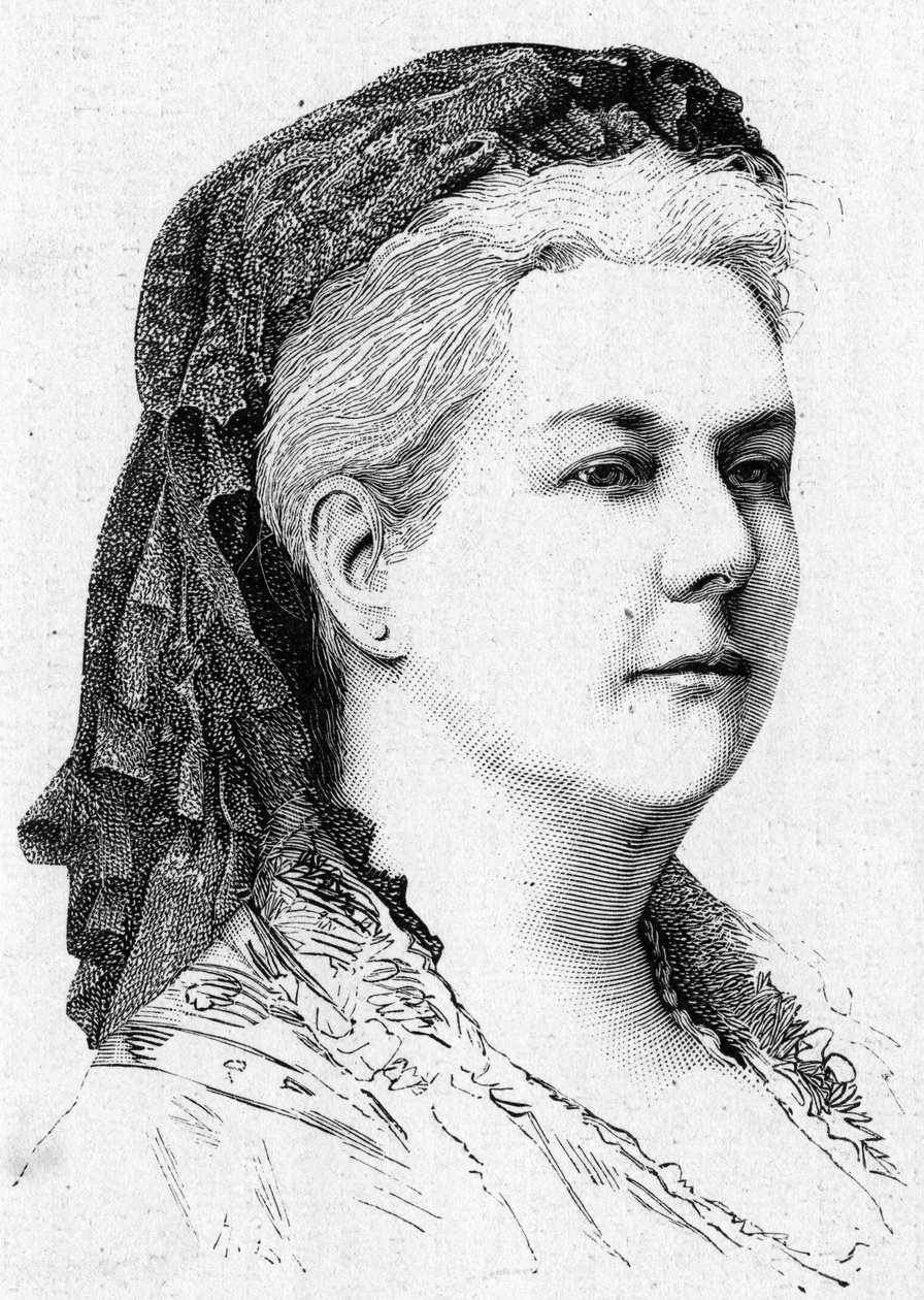 Portret Aglae Massarta (1827-1887), profesora muzyki w Konserwatorium Paryskim. autorstwa French School