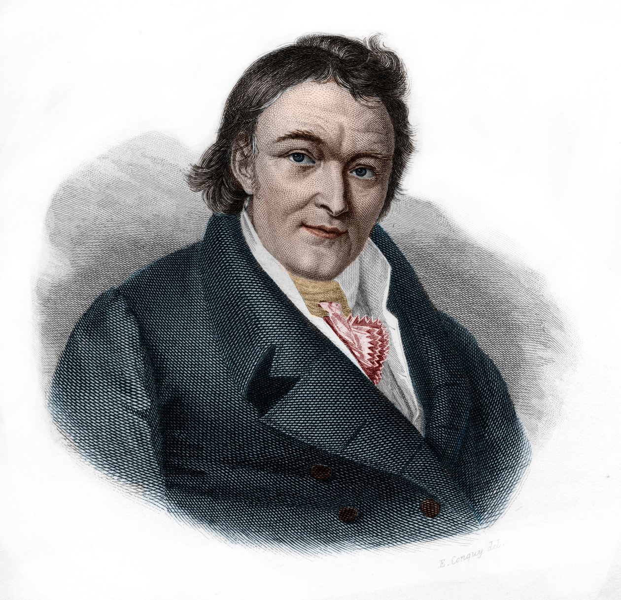 Portret Aloysa Senefeldera (1771-1834) Niemiecki aktor i dramaturg. autorstwa French School