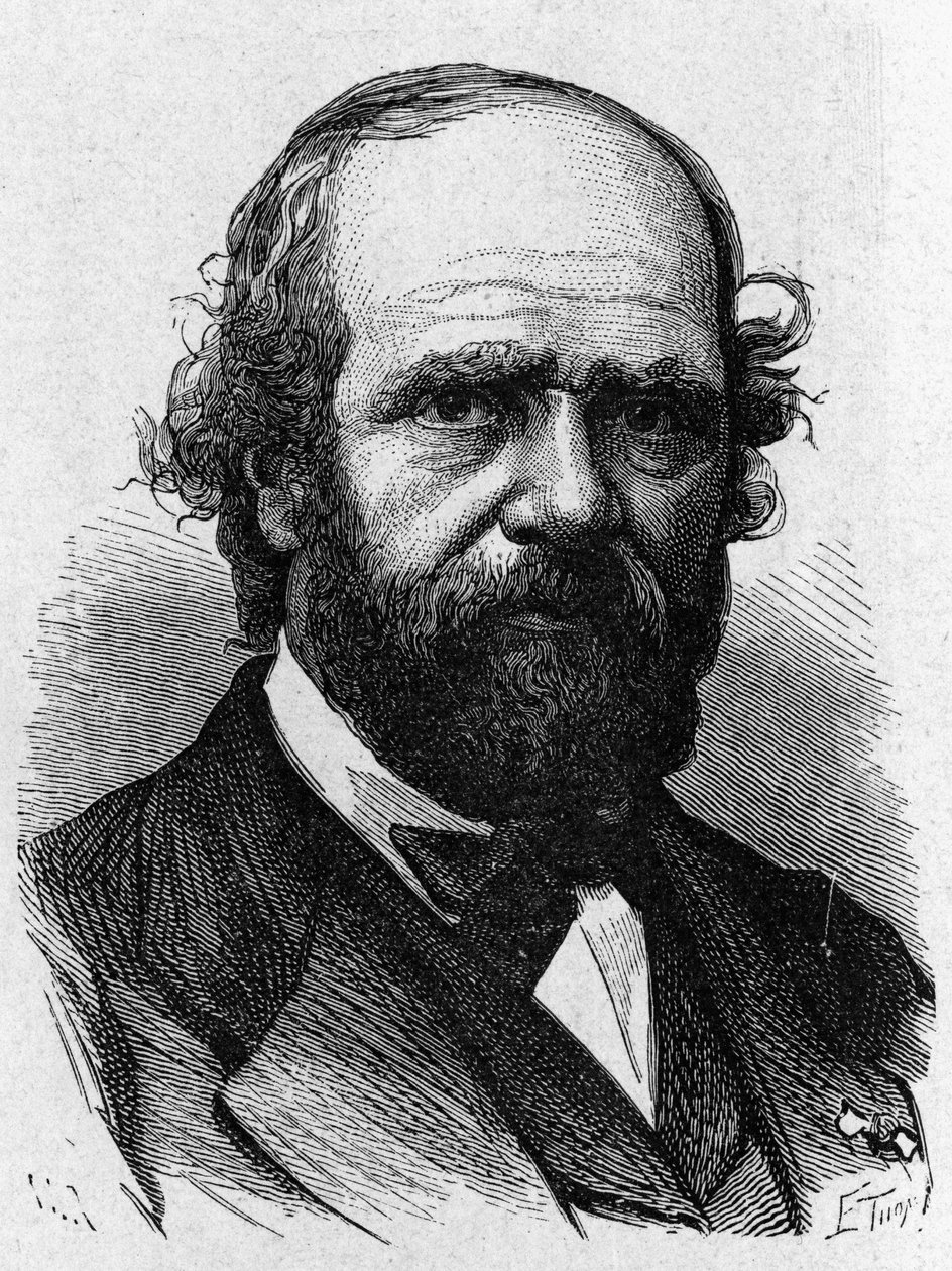 Portret Alfonsa Poitevina - w „Albumie nauki”; wybitni naukowcy; Wielkie odkrycia”” 1896. autorstwa French School