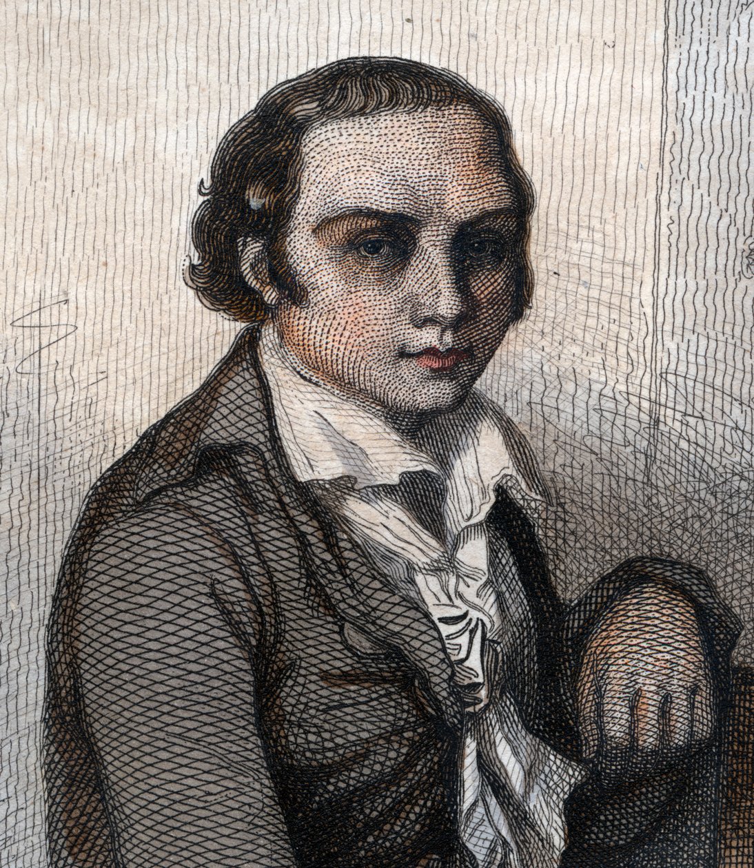Portret Andre Marie Cheniera (1762-1794), francuskiego poety. autorstwa French School