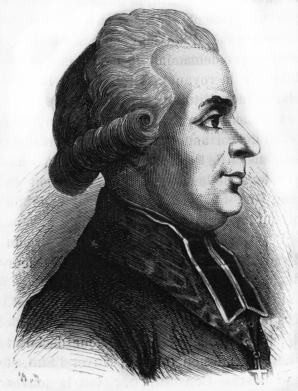 Portret Antoine-Adriena (Antoine Adrien) Lamoureux (1742-1794) Francuski lazarystyczny polityk religijny Rewolucji Francuskiej. autorstwa French School