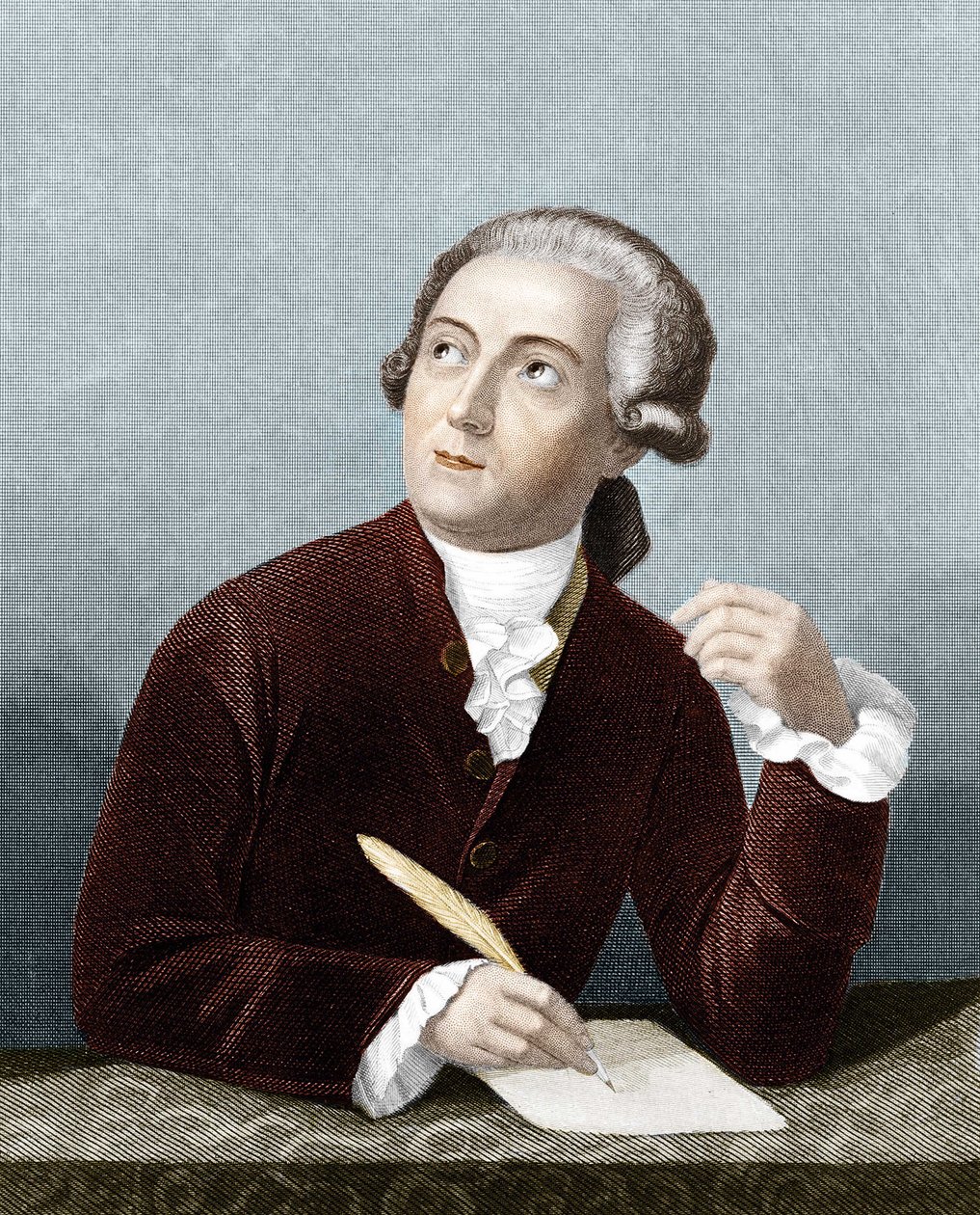 Portret Antoine Laurenta Lavoisiera (1743-1794) Francuskiego chemika. autorstwa French School