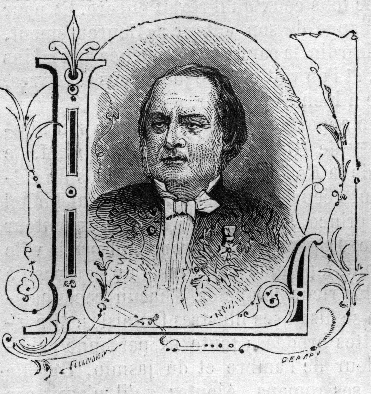 Portret Antonina Louisa Clapissona (1808-1866), kompozytora francuskiego. autorstwa French School