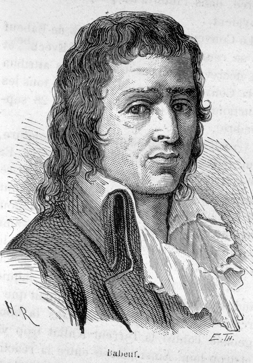 Portret Babeufa dit Gracchusa, francuskiego rewolucjonisty (1760-1797) – w „”L’Histoire de France”” Henri Martina autorstwa French School