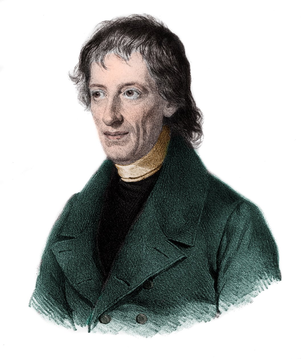 Portret Bernharda Placidusa Johanna Nepomuka Bolzano (1781-1848), czeskiego matematyka, logika, filozofa, teologa. autorstwa French School