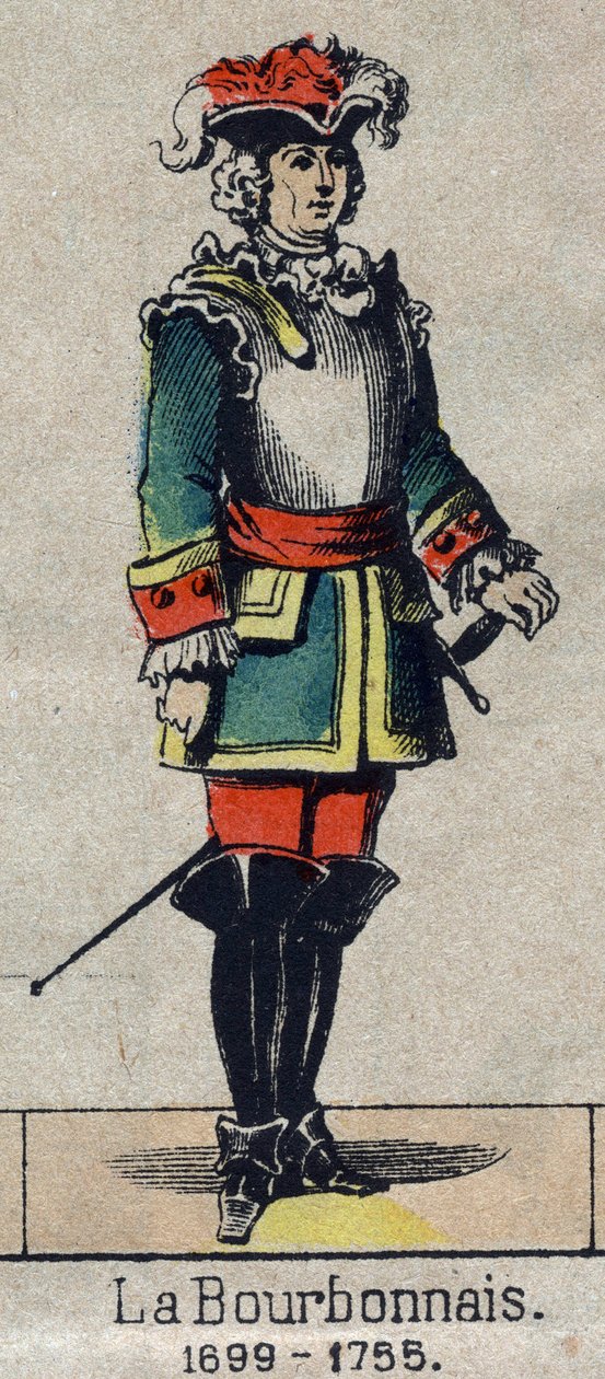Portret Bertranda Francois Mahe, hrabiego de LA BOURDONNAIS (1699 - 1755), admirała francuskiego Wizerunek Epinal z końca XIX wieku. autorstwa French School