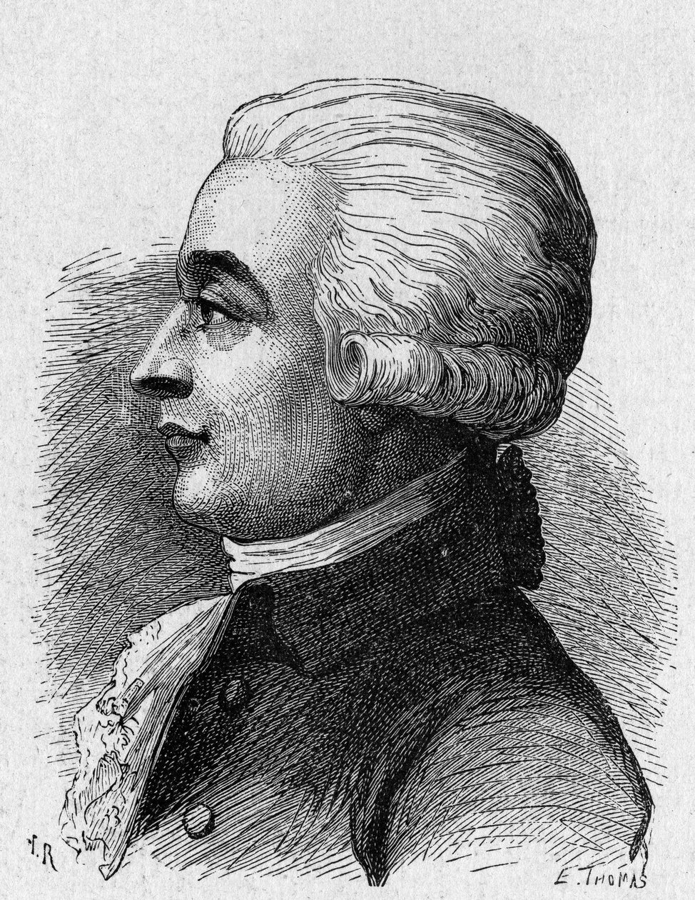 Portret Blancharda (1709 - 1853), francuski lotnictwo - w „Albumie nauki”; wybitni uczeni; Wielkie odkrycia”” 1896. autorstwa French School