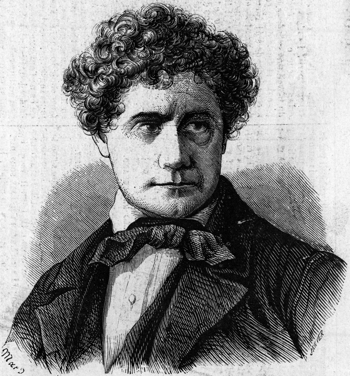Portret Brighama Younga (1801-1877), amerykańskiego polityka i przywódcy Mormonów. Grawerowanie w „”Le Monde Illustré””n°39 z 9 stycznia autorstwa French School