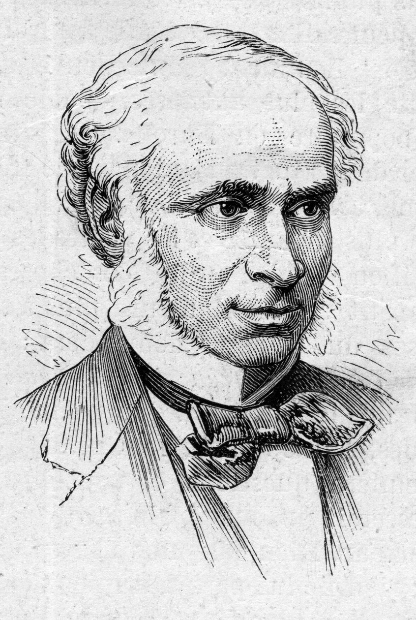 Portret Camille Doucet (1812-1895), francuskiej poetki, dramaturga i akademika. Grawer w „”Le Monde Illustré””n°883 z dnia 14 marca 1874 r. autorstwa French School