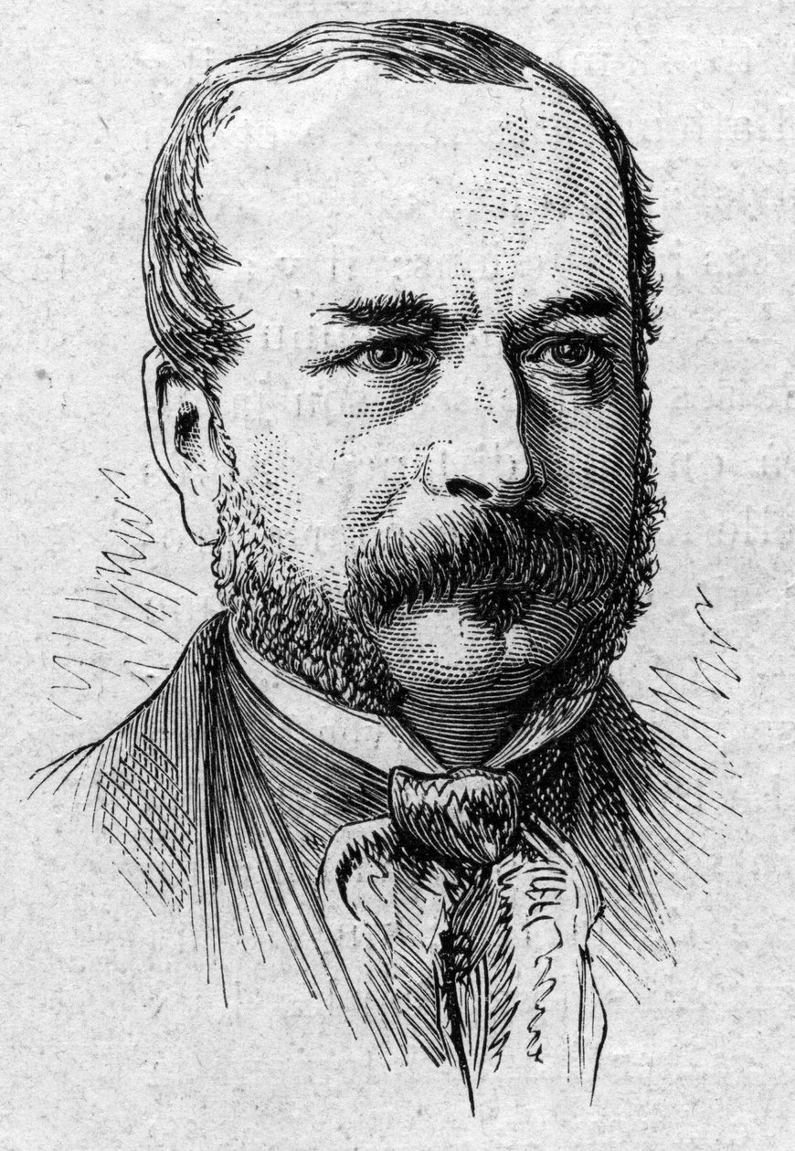 Portret Camille Rousset (1821-1892), francuskiego historyka i akademika. Grawer w „”Le Monde Illustré””n°883 z dnia 14 marca 1874 r. autorstwa French School