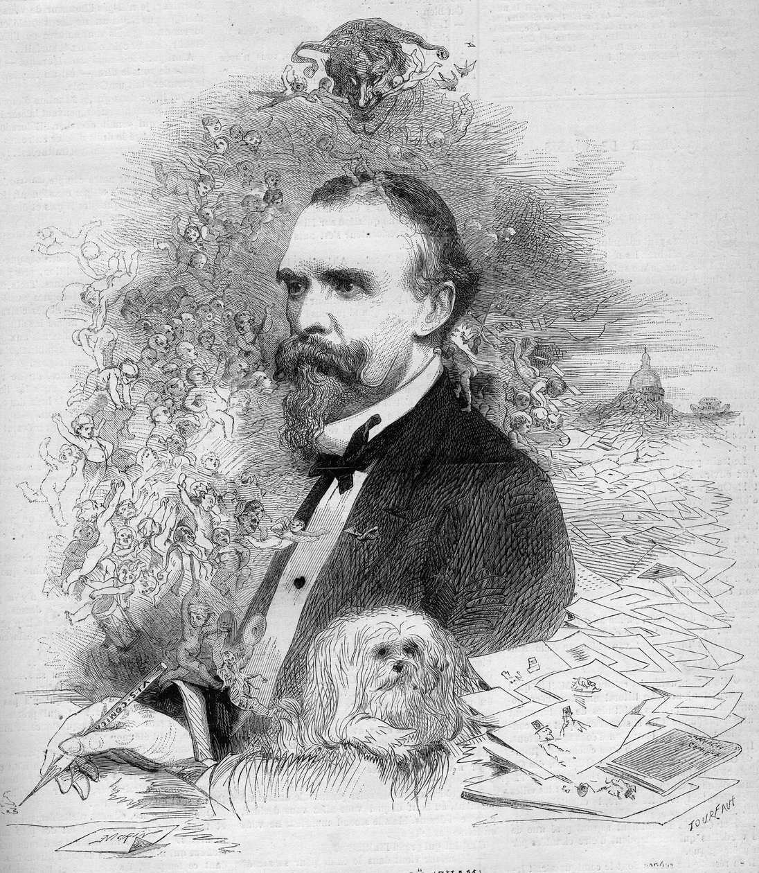 Portret Chama (Amedee Comte de Noe dit autorstwa French School
