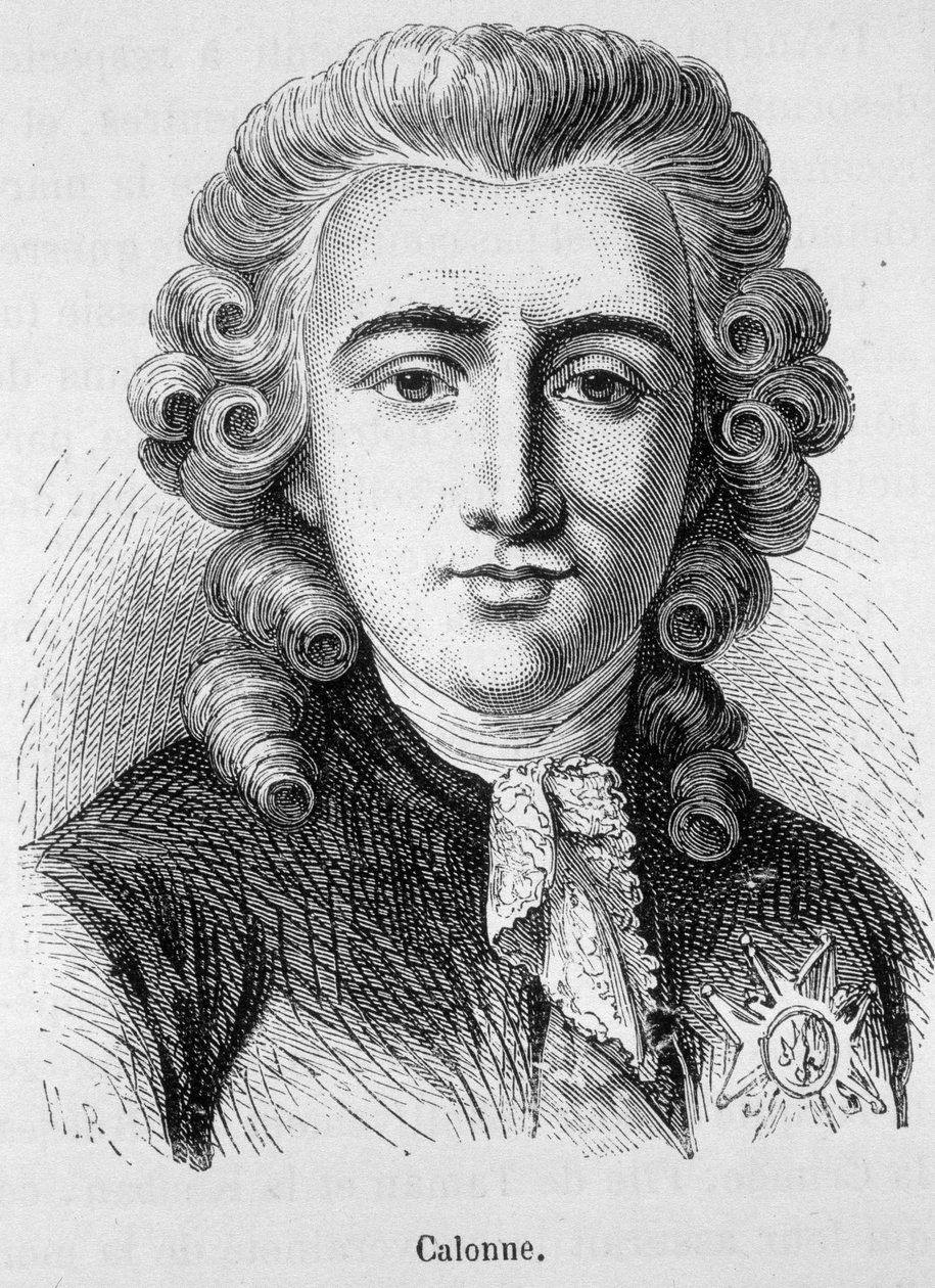 Portret Charlesa Alexandre de Calonne, francuskiego polityka (1734 -1802) - w ""L