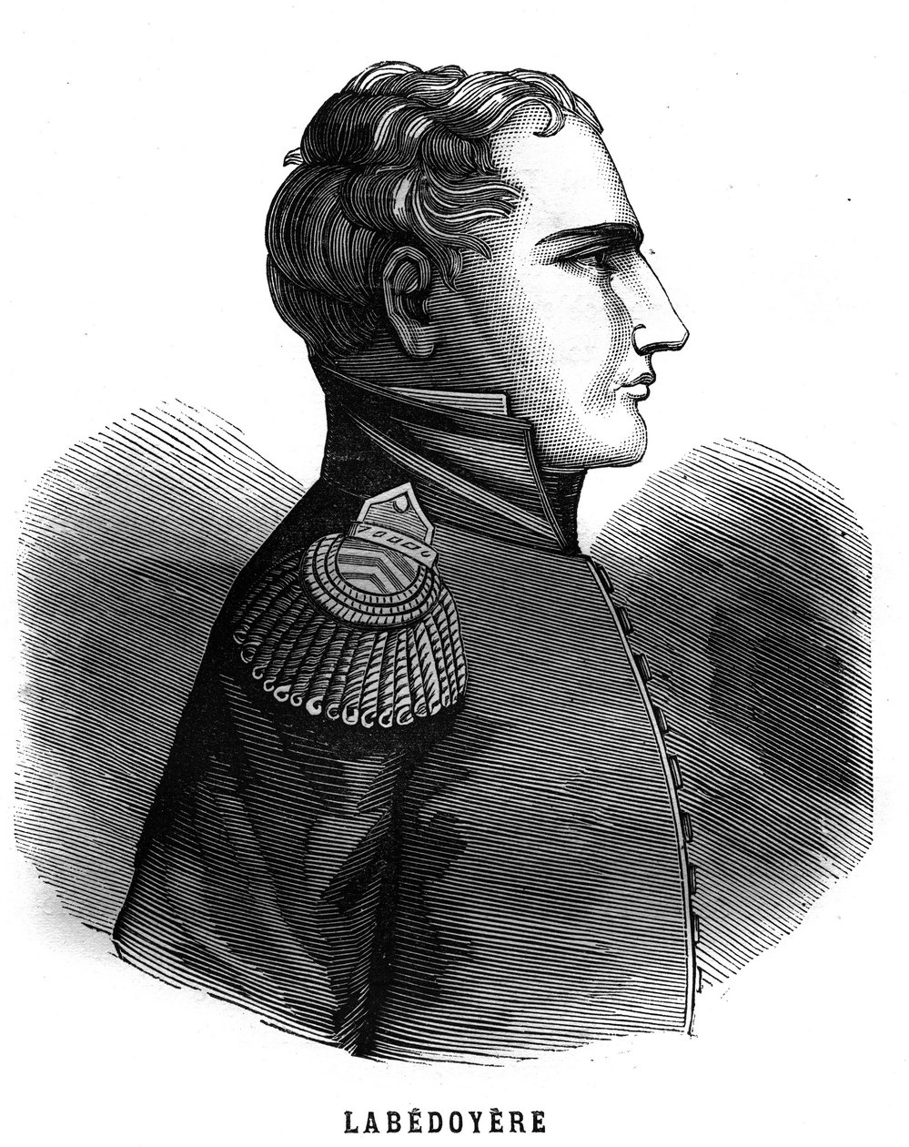 Portret Karola Angelique Francois Huchet de La Bedoyere (Labedoyere .) autorstwa French School