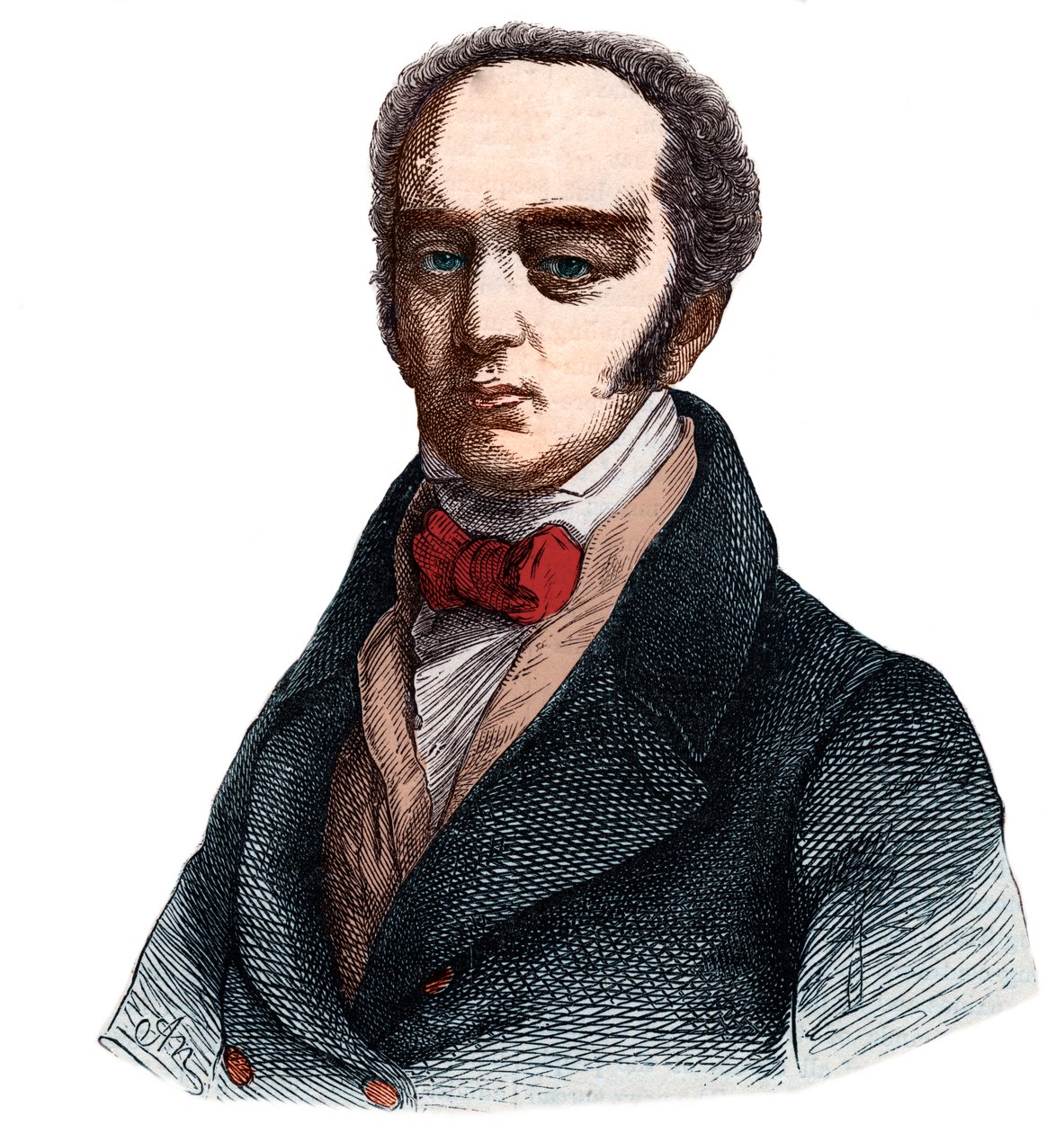 Portret Charlesa Greya, 2. hrabiego Greya (1764-1845) angielskiego polityka wigów (liberałów). autorstwa French School