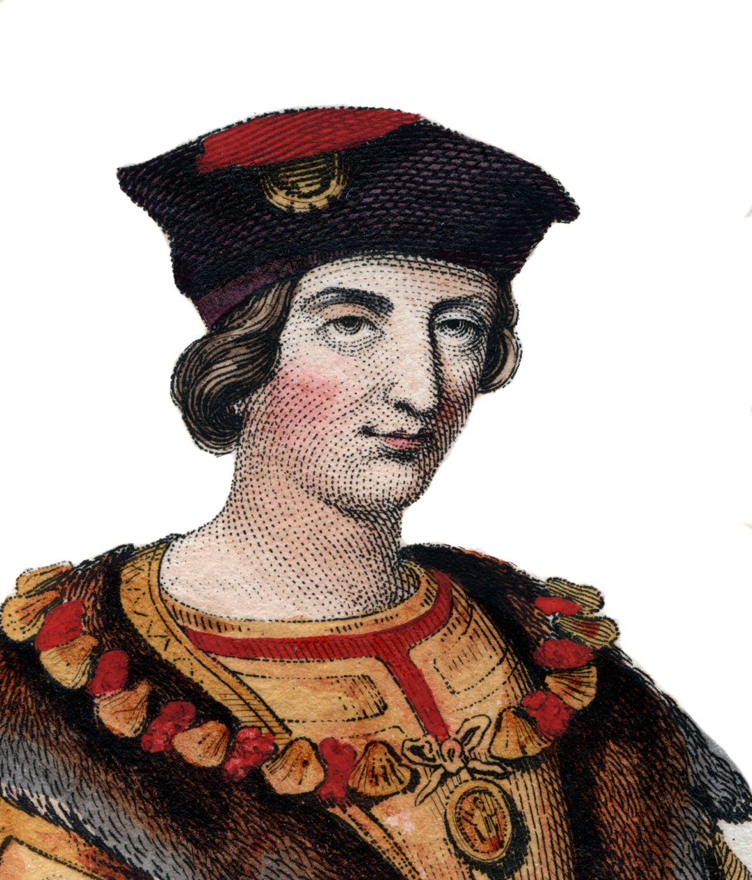 Portret Karola VIII Francji (1470-1498), króla Francji. autorstwa French School
