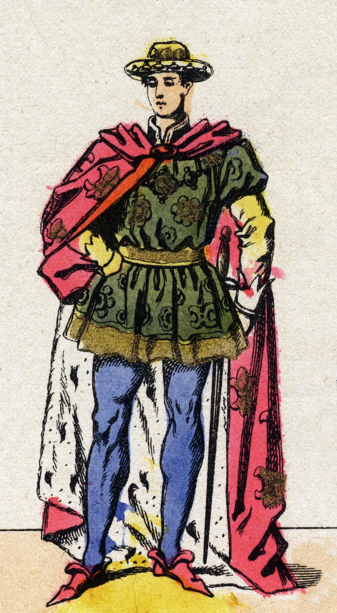 Portret Karola VII (1403-1461) króla Francji. autorstwa French School