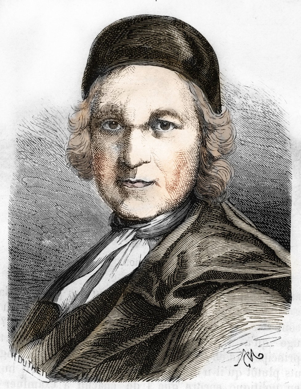 Portret Charlesa de Saint evremond autorstwa French School