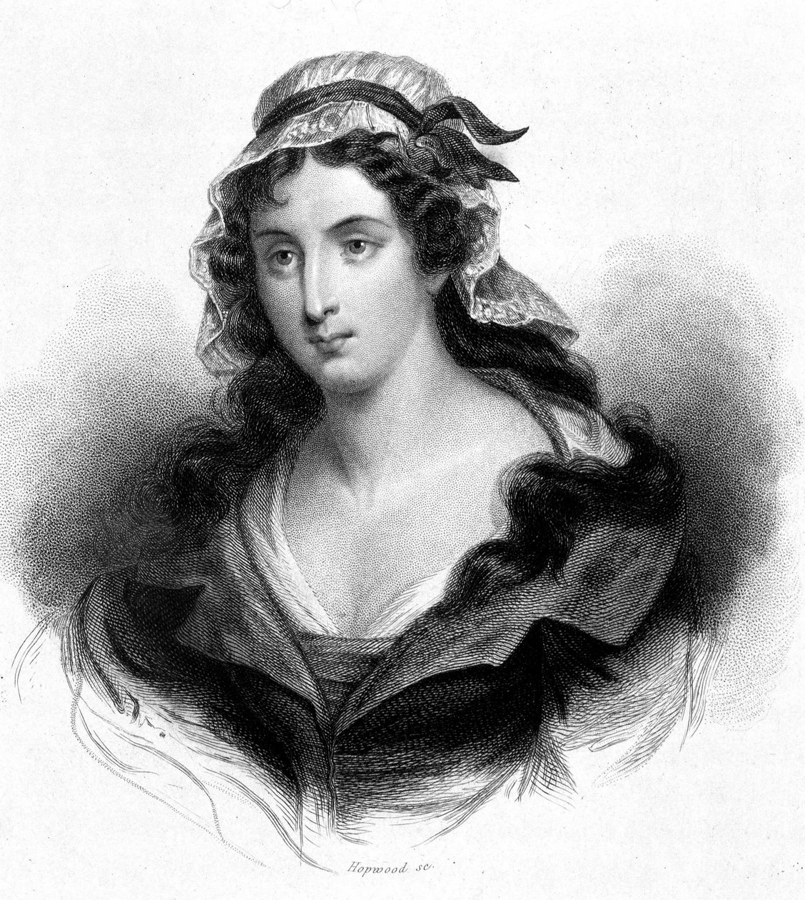 Portret Charlotte Corday (1768 - 1793) - w „Revolution francaise” Thiersa. 19 wiek autorstwa French School