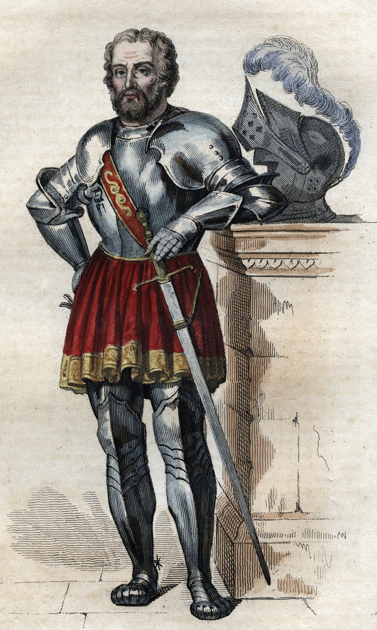 Portret kawalera de Bayarda (1475-1524), żołnierza francuskiego. autorstwa French School
