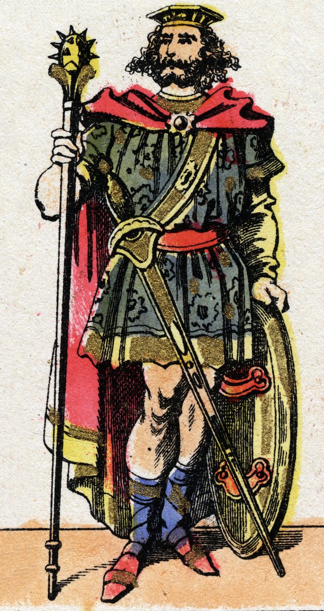 Portret Clotaire (Clothaire) I, króla Franków od 511 do 561). autorstwa French School