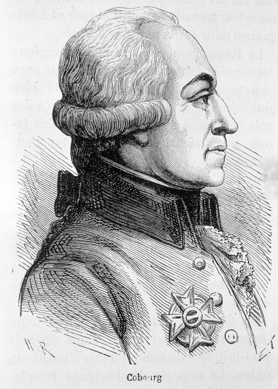 Portret Cobourga, generała armii austriackiej - w ""L