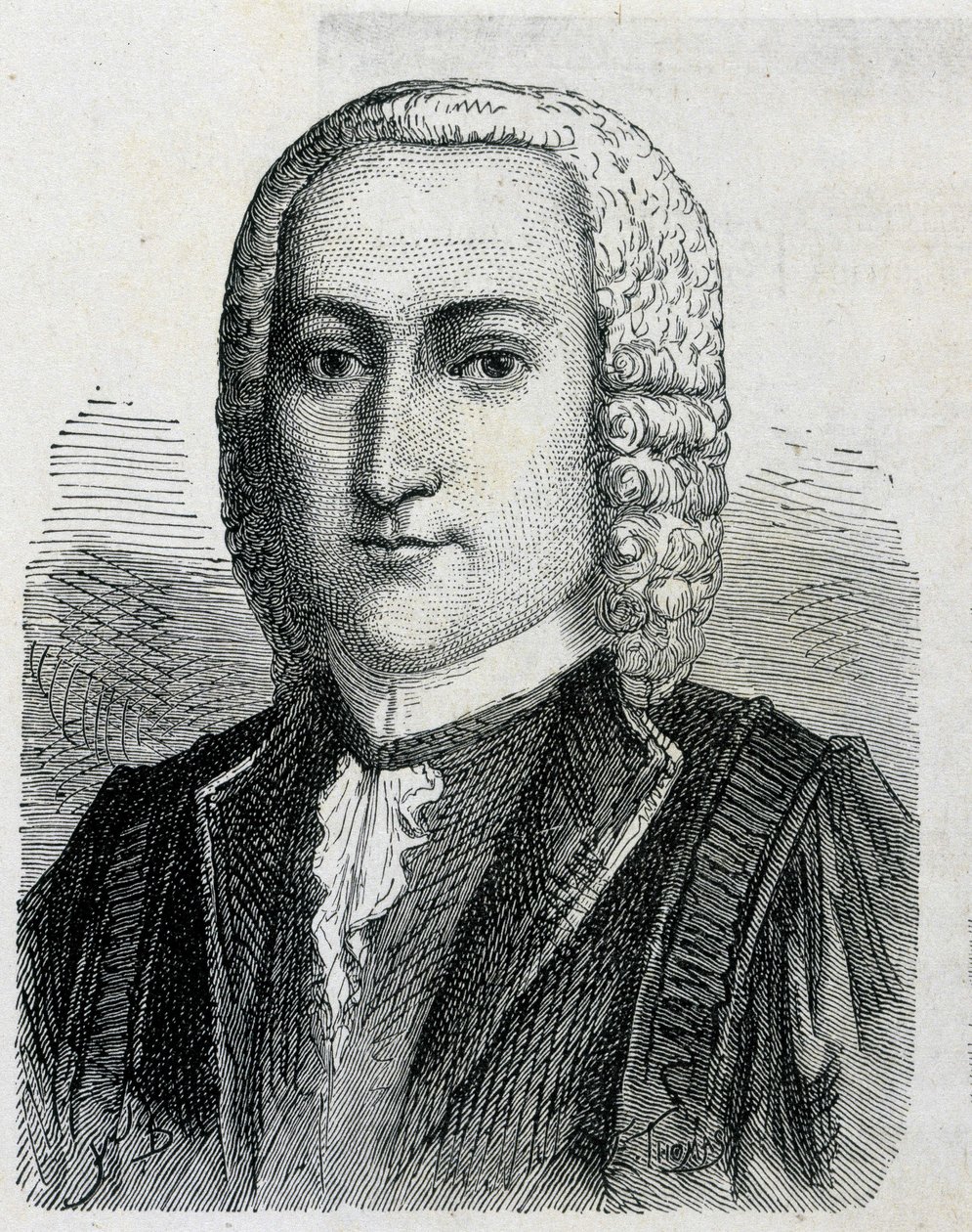 Portret De Romasa, wynalazcy latającego jelenia elektrycznego - w „Albumie nauki”; wybitni naukowcy; Wielkie odkrycia”” 1896. autorstwa French School