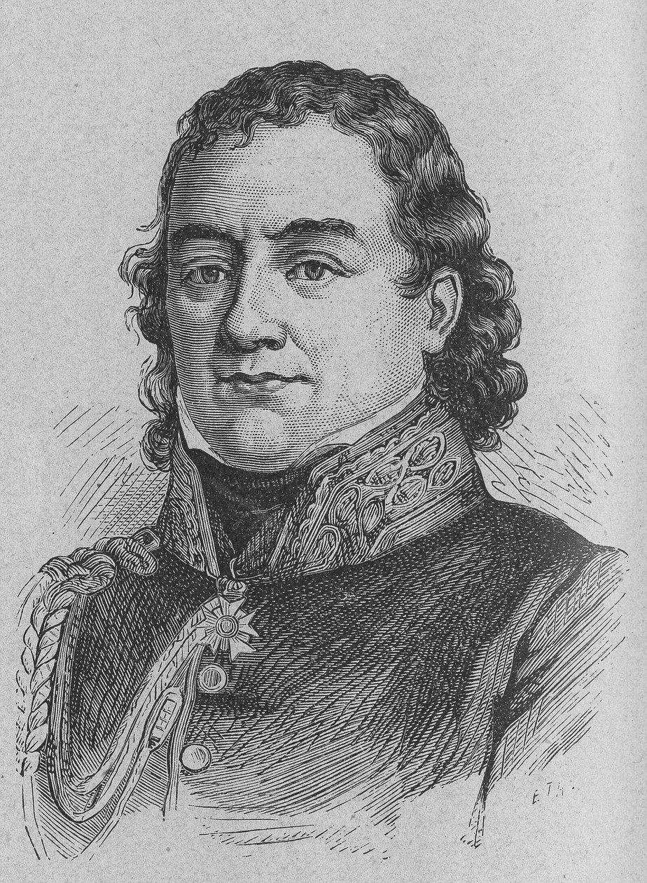 Portret Dominique Jean, barona Larreya (1766 - 1842), francuskiego chirurga wojskowego - w „Albumie nauki”; wybitni naukowcy; Wielkie odkrycia”” 1896. autorstwa French School