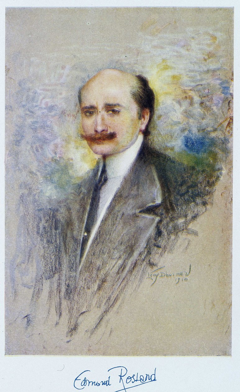 Portret Edmonda Rostanda w 1910 r. autorstwa French School