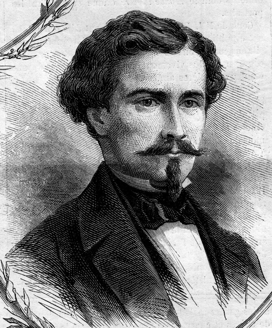 Portret Emile Keller (1828-1909), francuskiego polityka. Grawer w „Le Monde Illustré” nr 262 z 19 kwietnia 1862 r. autorstwa French School