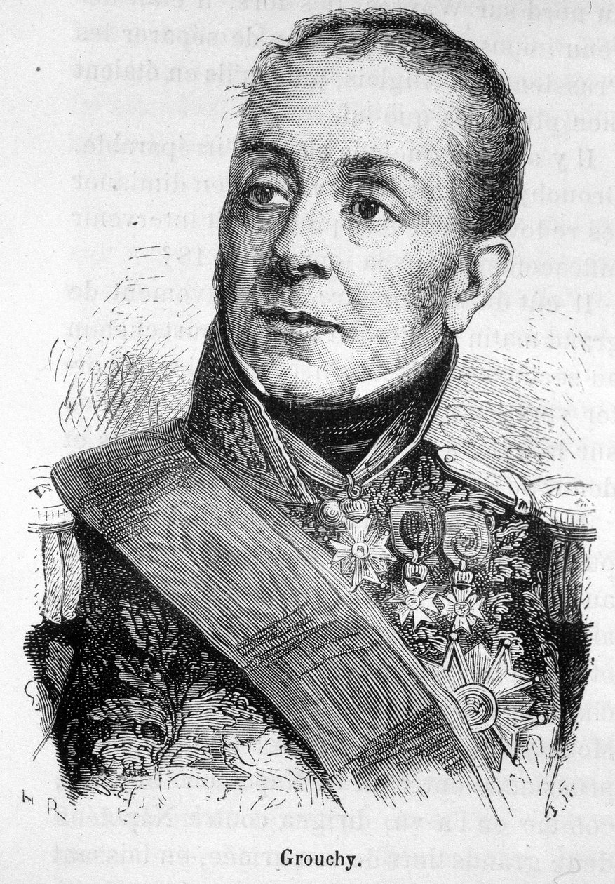 Portret Emmanuela, markiza de Grouchy, marszałka Francji (1766 - 1847) - w „Historii Francji” Henri Martina autorstwa French School