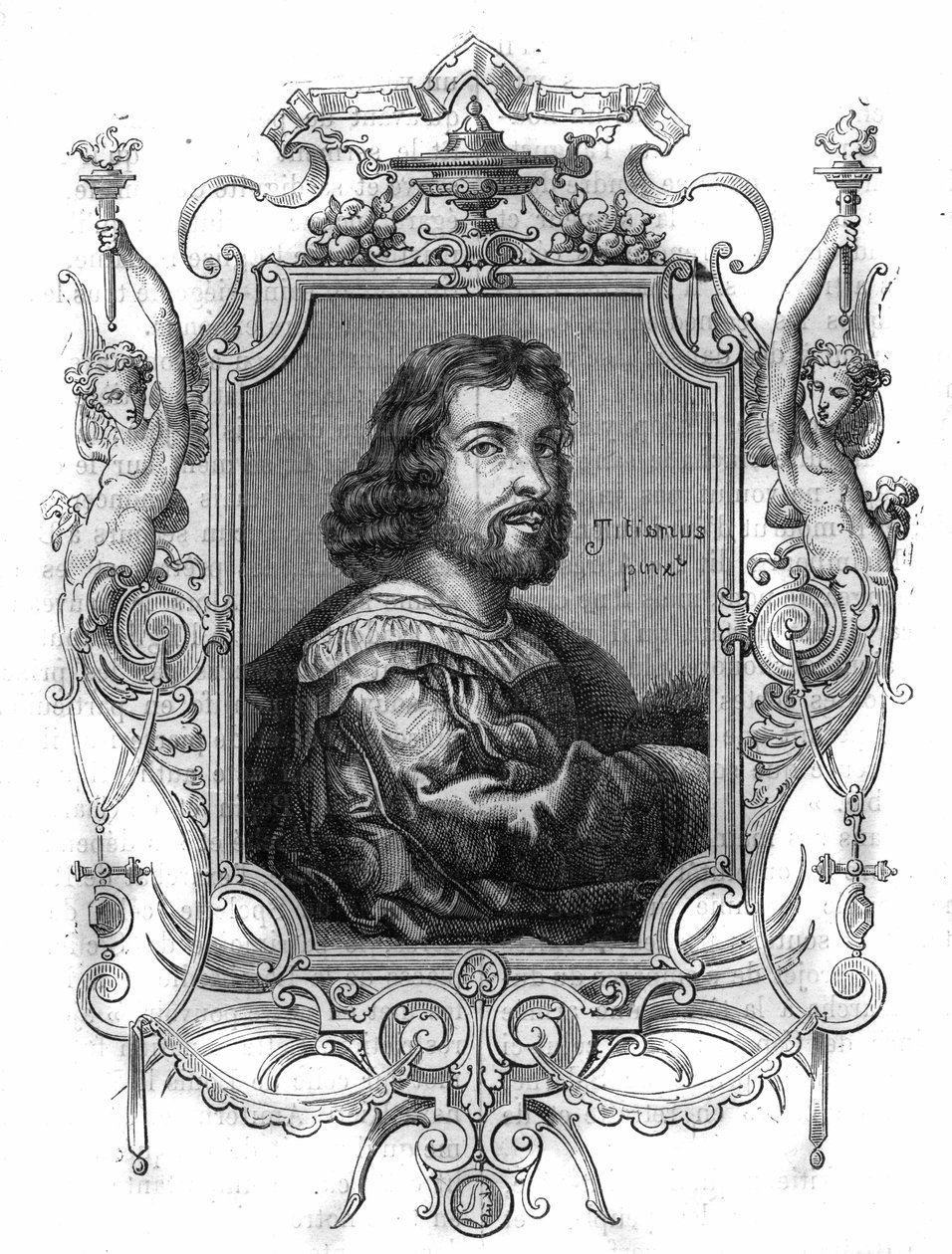 Portret cesarza Ottona I z Germanii, zwanego Wielkim (Otton, 912-973). Grawer w „Historii papieży-królów-i-cesarzy na przestrzeni wieków” Maurice Lachatre autorstwa French School