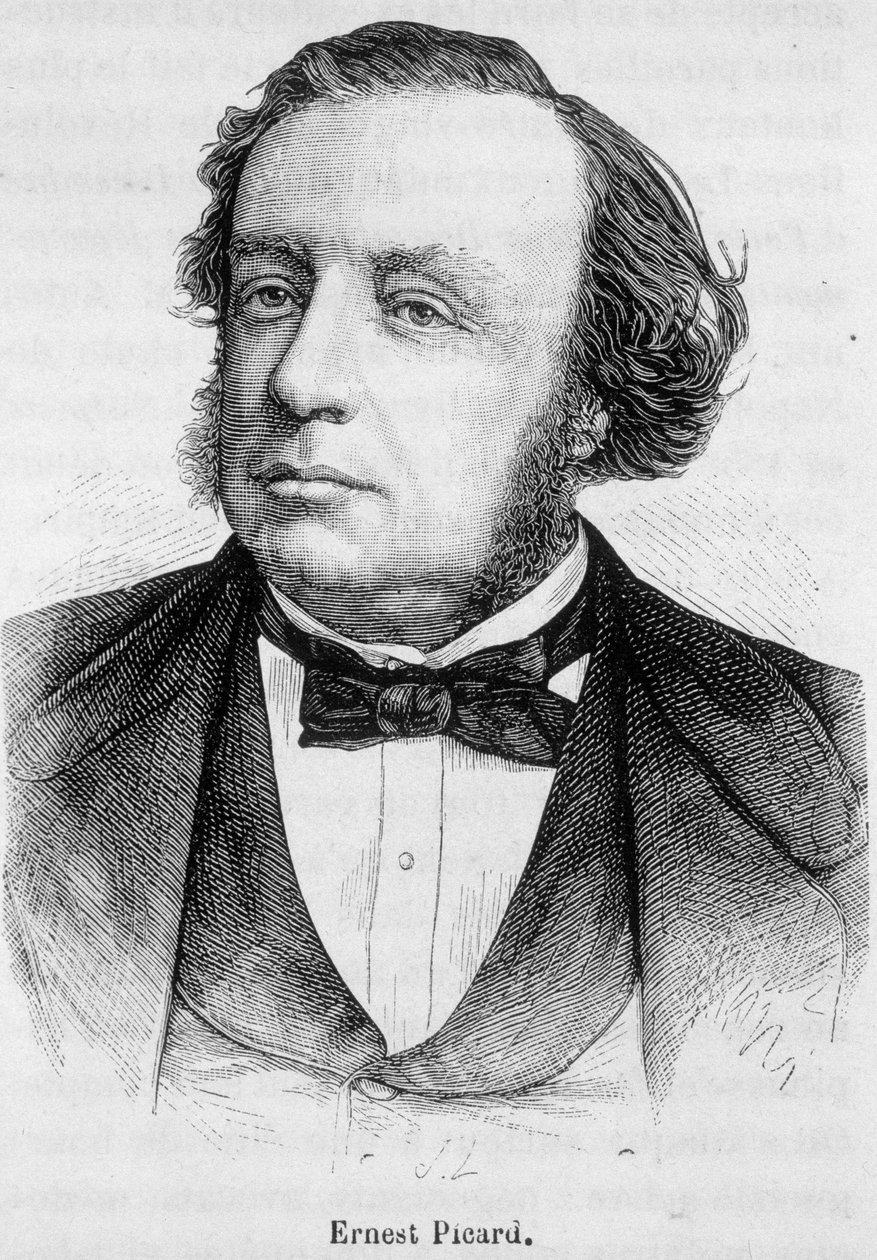 Portret Ernesta Picarda, francuskiego polityka (1821-1877) autorstwa French School