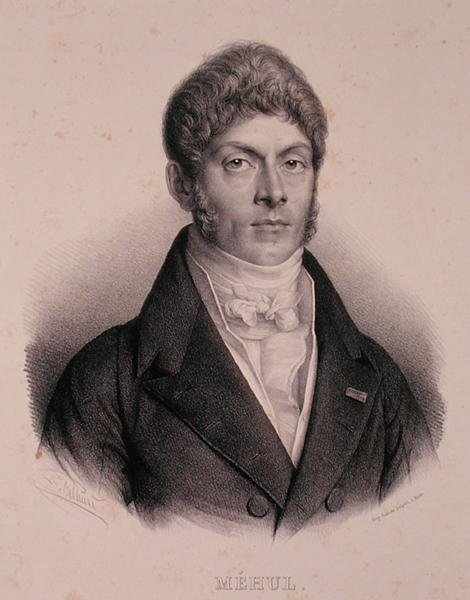 Portret Etienne-Nicolas Mehul (1763-1817) (lito) autorstwa French School